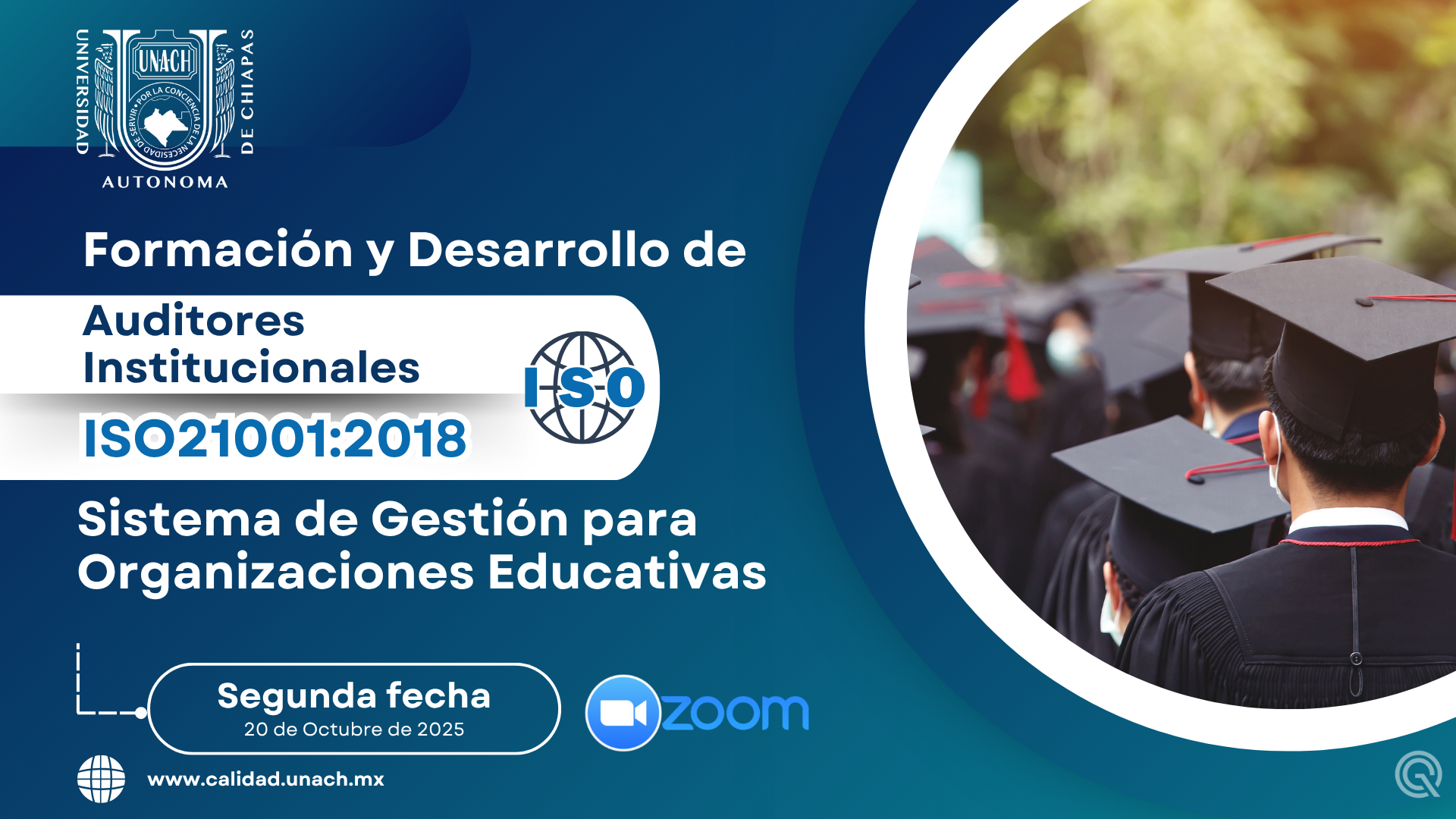 Curso: Formación, desarrollo y acreditación de auditores institucionales ISO 21001:2018